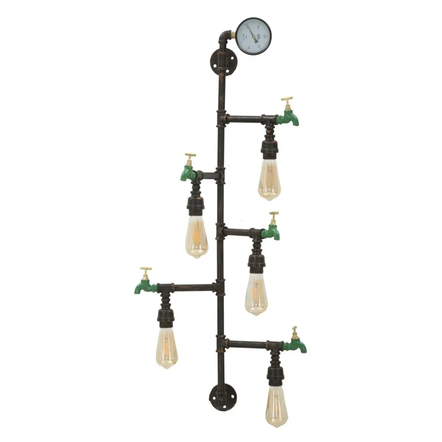 LAMPKA ŚCIENNA MANHATTAN 5 ŚWIATEŁ 50x30x105 cm